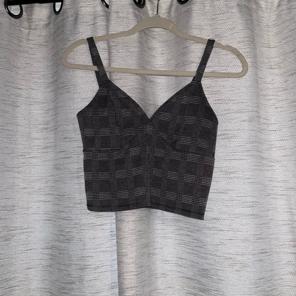 Plaid crop top